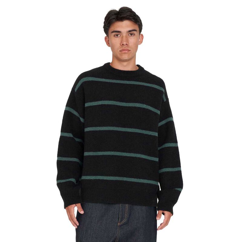 Huffer Stack Stripe Knit Crew image number 0